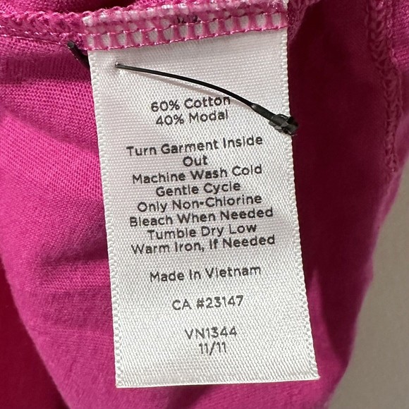 Talbots Pink Top Button Shoulder Tee Short Sleeve Women’s Size 1XP 1X Petite NWT - Picture 5 of 8